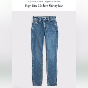 NWT Abercrombie & Fitch High Rise Modern Skinny Jean